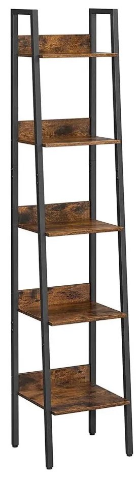 Regał NAVARO brązowy/czarny