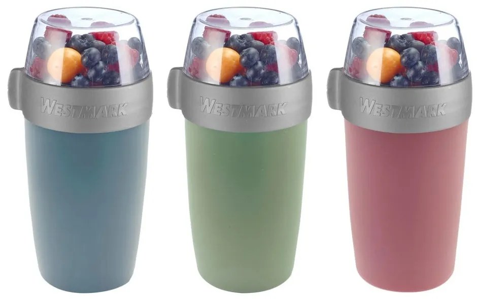 Westmark Dwuczęściowy pojemnik na żywność, 700 ml, różowy