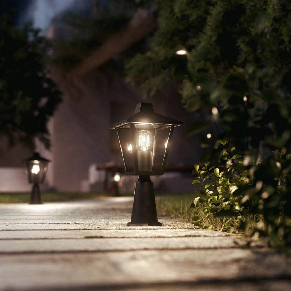 Philips Kinno zewnętrzna oprawa słupkowa czarny, 38,5 cm, E27, maks. 1x25 W