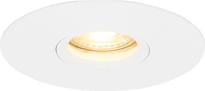 Zestaw 6 Nowoczesnych Reflektorów Wpuszczanych Białe 12 cm - Buco