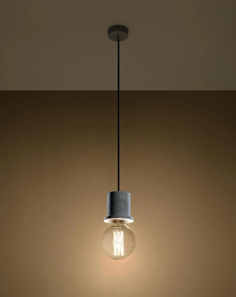 Lampa wisząca BONO beton SOLLUX  LIGHTING