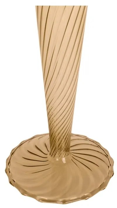 Jasnobrązowy szklany świecznik PT LIVING Swirl, wys. 26,5 cm
