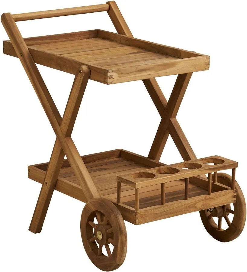 Barek na kółkach z litego drewna 50x86 cm Pasaku – House Nordic