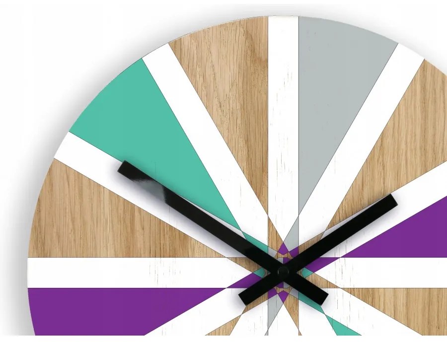 Zegar na ścianę nowoczesny efektowny okrągły cichy do kuchni salonu pokoju