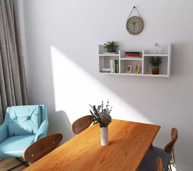 Biała minimalistyczna nadstawka na biurko - Iwez 3X