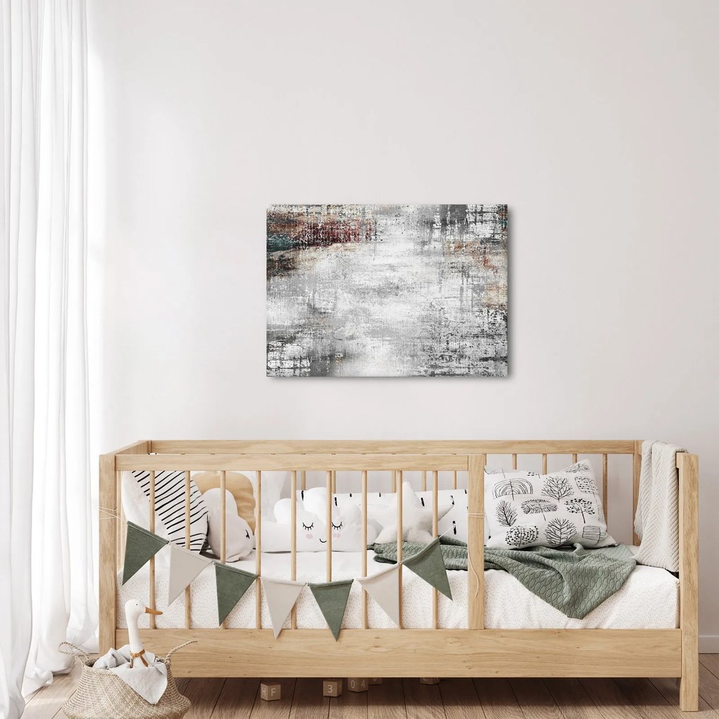 Obraz - Abstrakcyjne teksturowane płótno (70x50 cm)