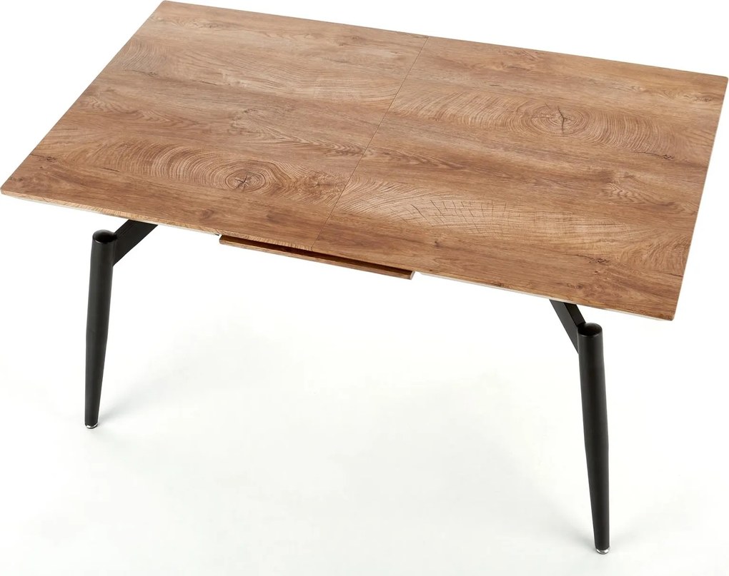 Loftowy stół z rozkładanym blatem na czterech nogach Cambell