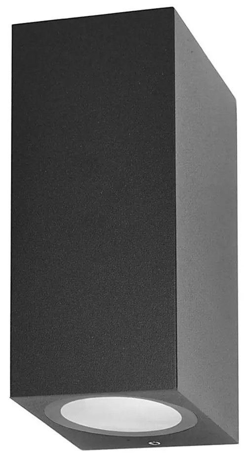 ITALUX OWL-2198-1SQ - Zewnętrzna lampa ścienna GENTA 2xGU10/40W IP54 15 cm