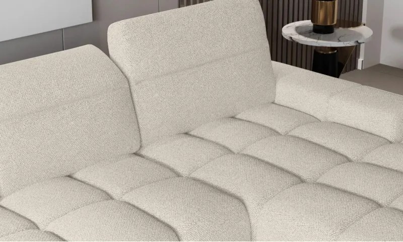 Narożnik GIANO S układ L Lewostronny z elektryczną regulacją siedziska w ktaninie AUSTIN 02 WERSAL