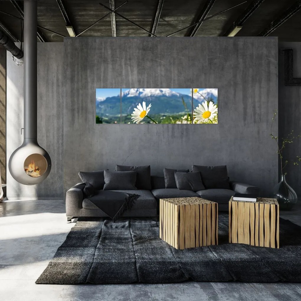 Obraz - Wiosna w Alpach (170x50 cm)