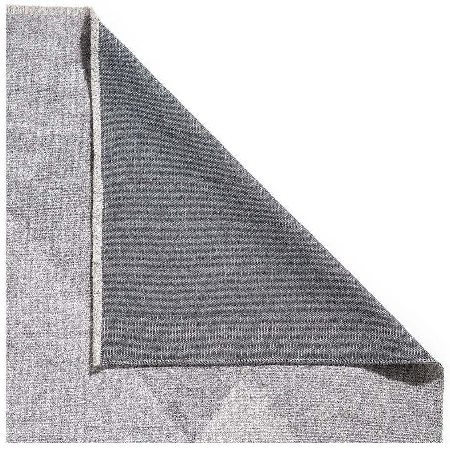 Jasnoszary chodnik z mieszanki bawełny odpowiedni do prania 60x170 cm Whisper – Think Rugs