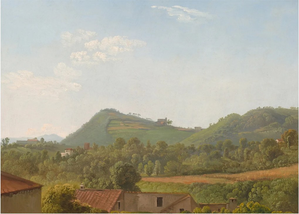 Obraz na szkle - Simon Denis, View Near Naples, reprodukcje (70x50 cm)