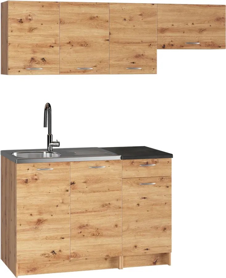 Mały komplet szafek kuchennych dąb artisan G4-M04