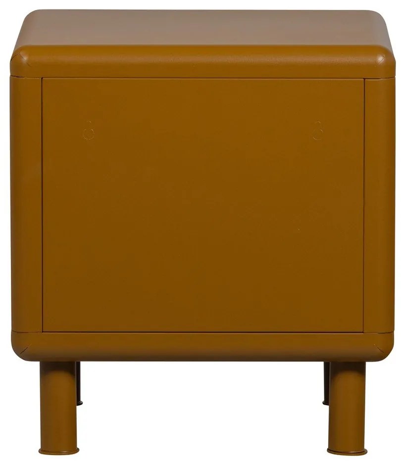 Metalowa szafka nocna w kolorze ochry Rune – WOOOD