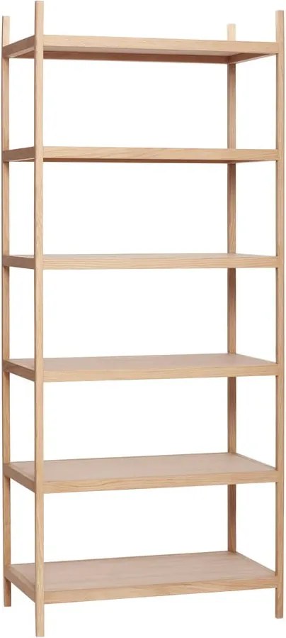 Regał z drewna dębowego Hübsch Library, 80x190 cm