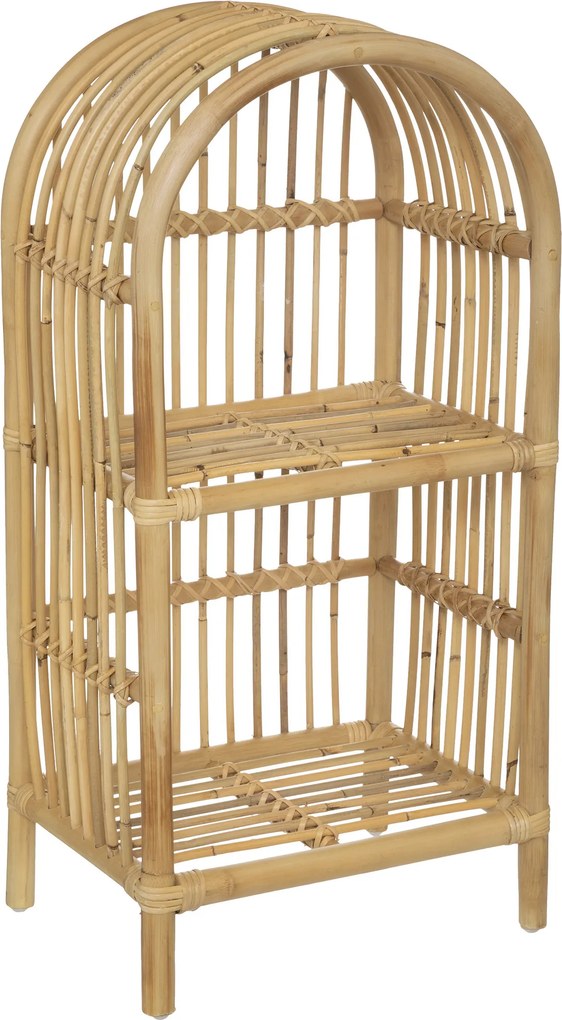 Biblioteczka na książki, rattanowa, 76 cm