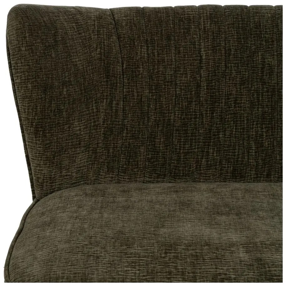 Zielona sofa z tkaniny szenilowej 134 cm Glam – Ixia