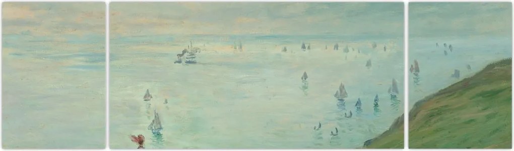 Obraz - Henri Fantin-Latour, Cliffs at Pourville, reprodukcje (170x50 cm)