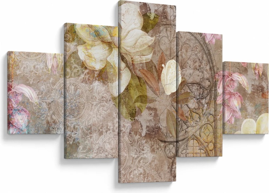Obraz - Ozdoba kwiatowa (125x70 cm)