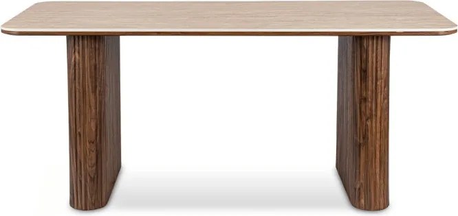 Stół Prostokątny ARAMIS 180 cm Trawertyn/Orzech Nowoczesny