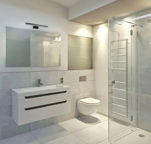 Czarny kinkiet łazienkowy - N018 B1-M03