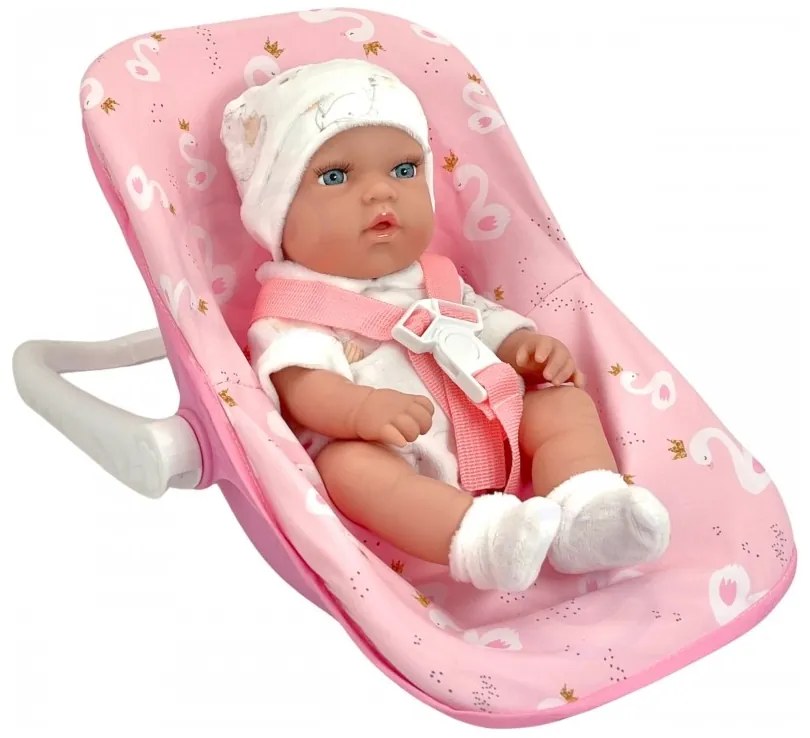 Woopie royal zestaw lalka bobas 30,5 cm + nosidełko różowe