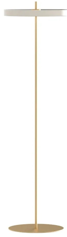 Biała lampa stojąca LED ze ściemniaczem i metalowym kloszem (wysokość 151 cm) Asteria Floor – UMAGE