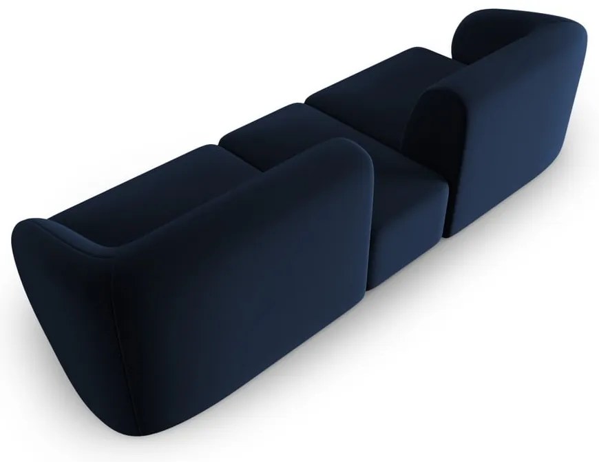 Niebieska aksamitna sofa 246 cm Paolo – Milo Casa