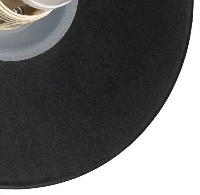 Lampa ścienna czarna IP44 z przełącznikiem - Cederic