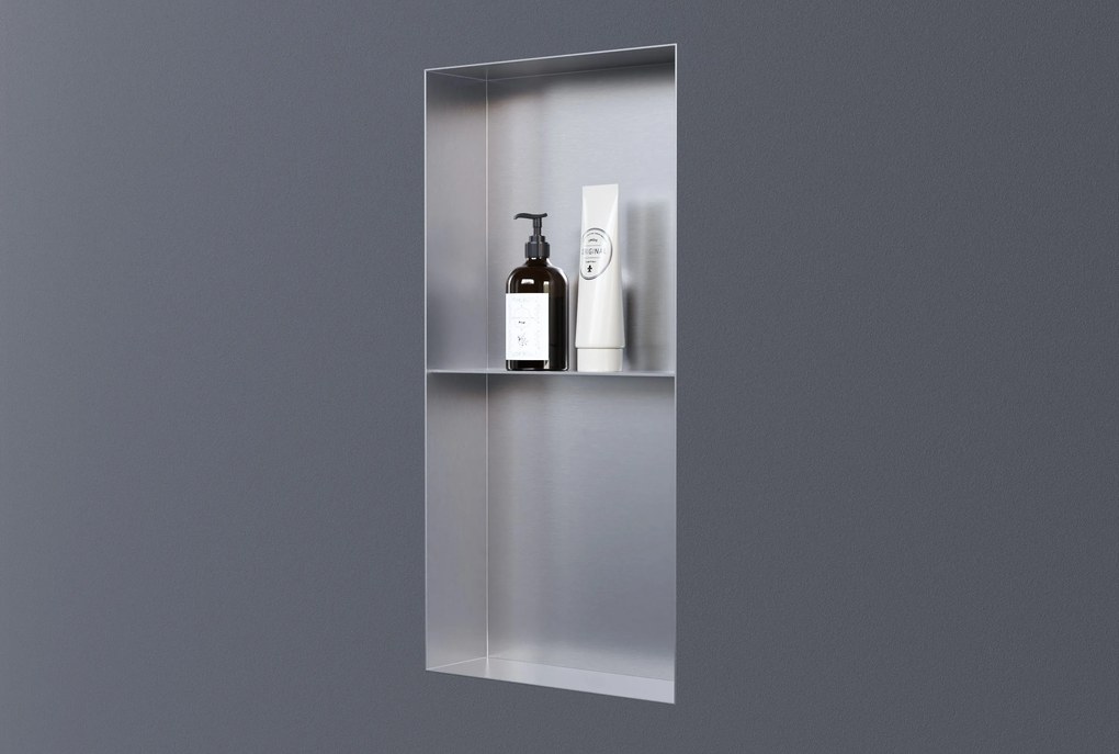 Półka wnękowa ścienna ze stali nierdzewnej NT306010X