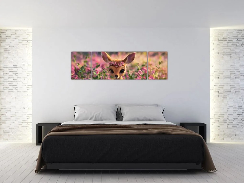 Obraz - Urocza sarna (170x50 cm)