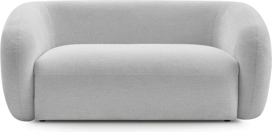 Jasnoszara sofa z tkaniny szenilowej 160 cm Celine – Bobochic Paris