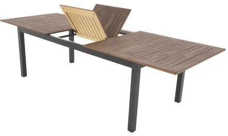 EXPERT WOOD Plus - rozkładany stół ogrodowy aluminiowy 150/210 x 90 x 75,5 cm