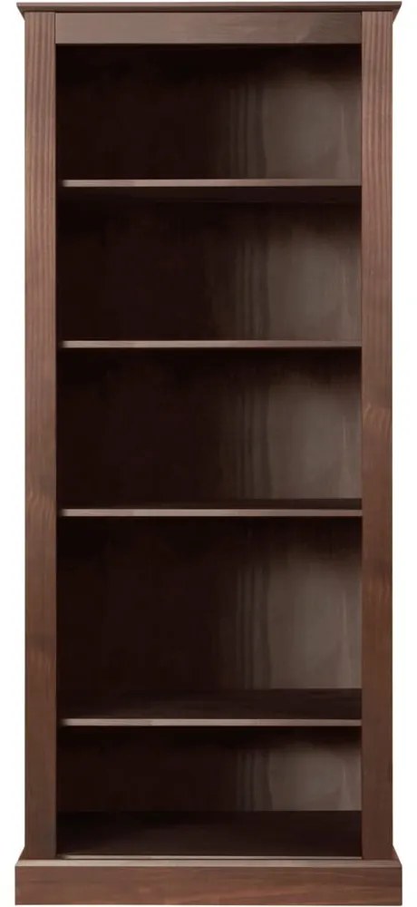 Brązowy regał z litego drewna sosnowego 181x31 cm Mille – Støraa
