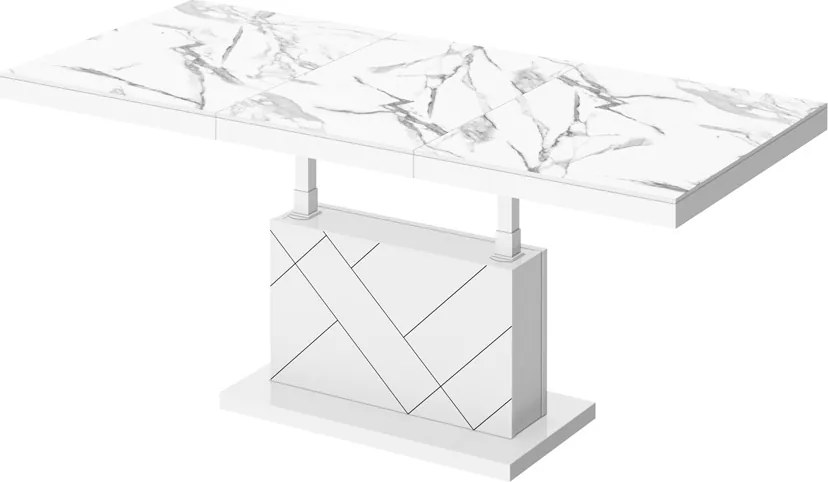 Nowoczesny ławostół Matera Max Hubertus marmur połysk