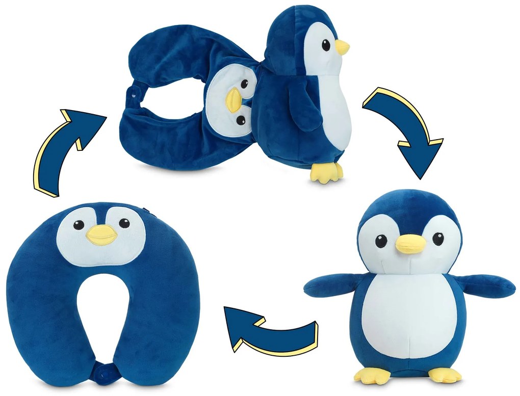 Pingwin Poduszka Podróżna dla Dzieci