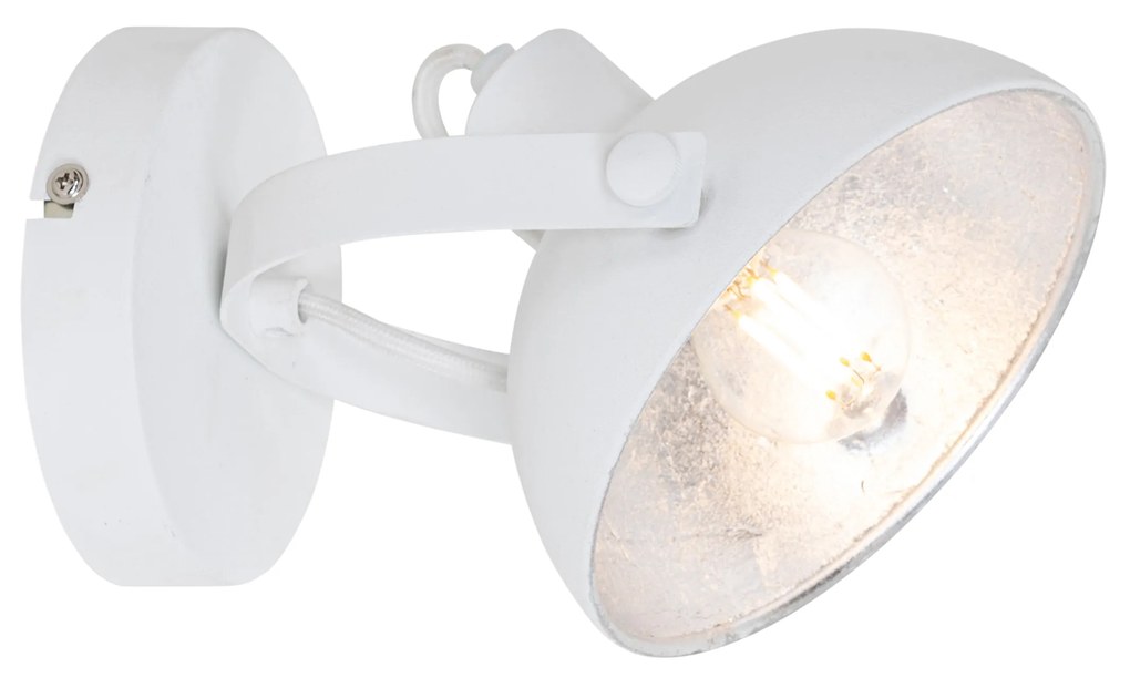 Industrialna lampa sufitowa biała ze srebrnym 15 cm regulowana - MagnaxPrzemysłowy Oswietlenie wewnetrzne