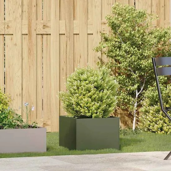 Oliwkowa donica ogrodowa w nowoczesnym stylu S4-S27