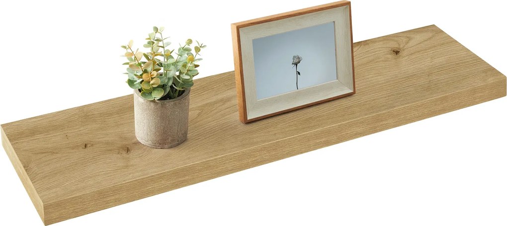 Minimalistyczna półka wisząca 80 cm dąb artisan E8-N26