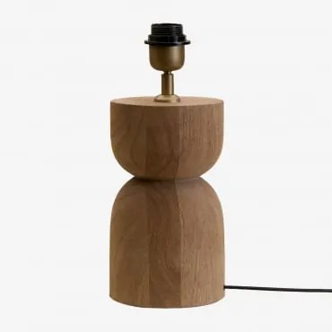 Podstawa Do Lampy Stołowej Diniz Drewno Mango & ↑20 Cm - Sklum