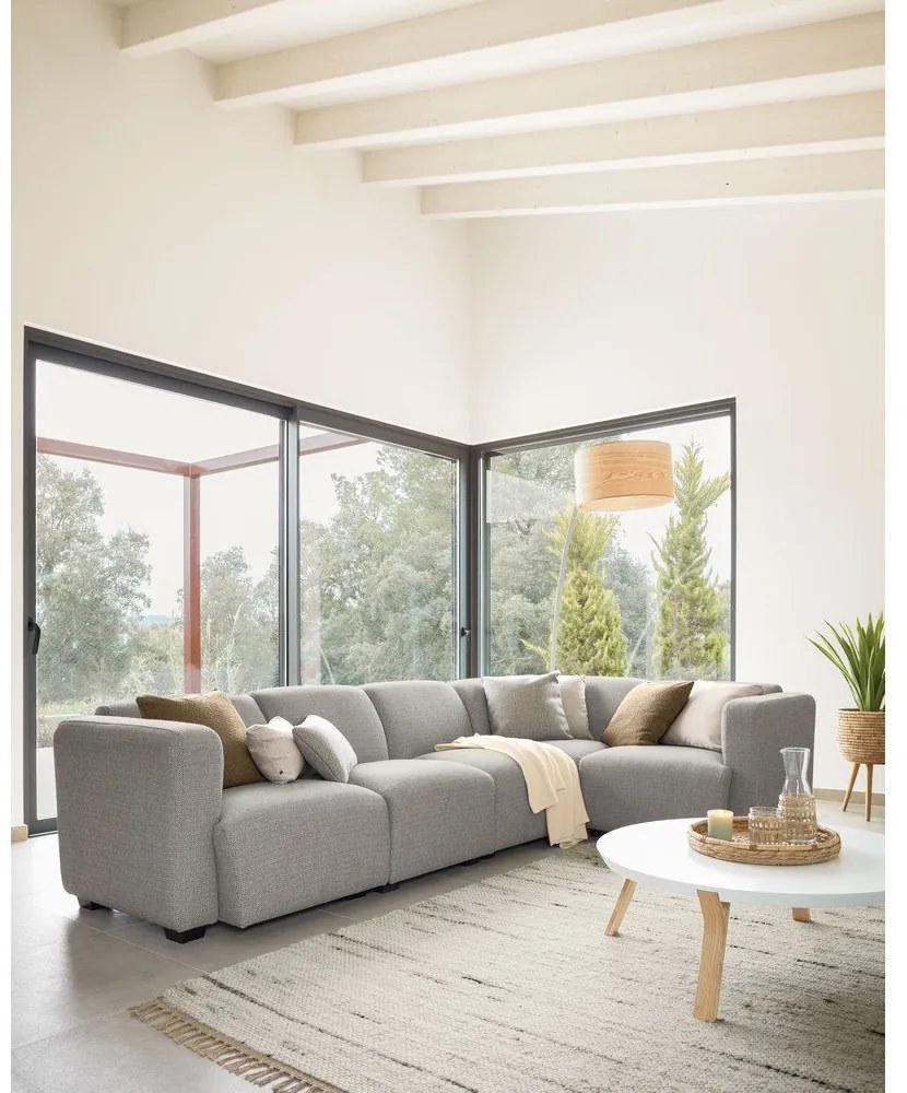 Biały stolik Kave Home Solid, ø 90 cm