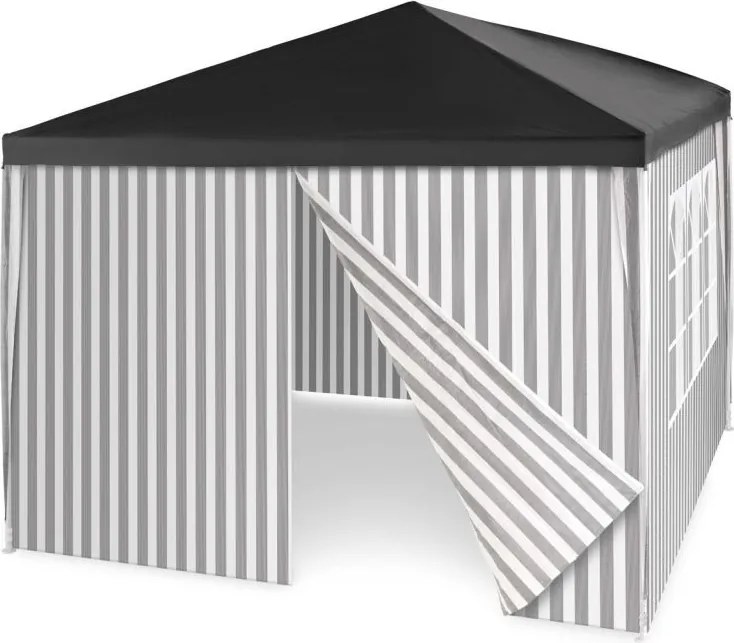 Namiot ogrodowy + 4 ściany boczne - 3 x 3 m, antracyt