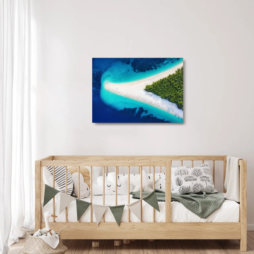 Obraz na szkle - Ostrav Hvar, Chorwacja (70x50 cm)
