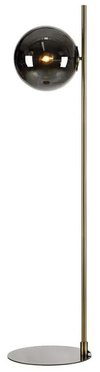 Czarna lampa stojąca Markslöjd Dione, wys. 134,5 cm