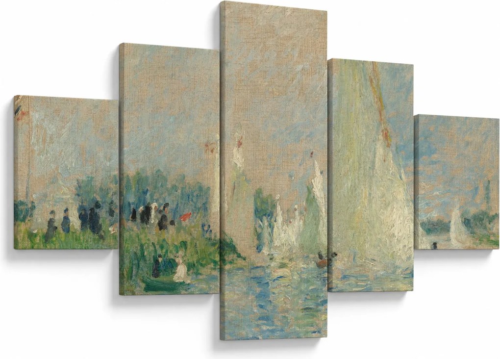 Obraz - Auguste Renoir, Regatta at Argenteuil, reprodukcje (125x70 cm)