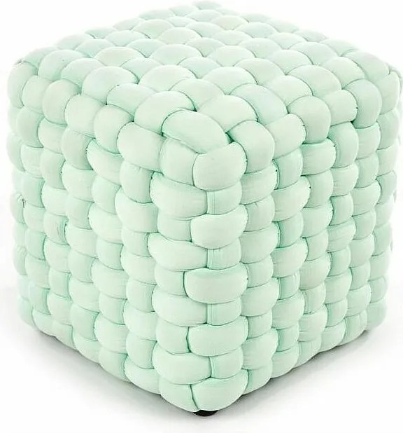 Pufa RUBIK jasnozielona