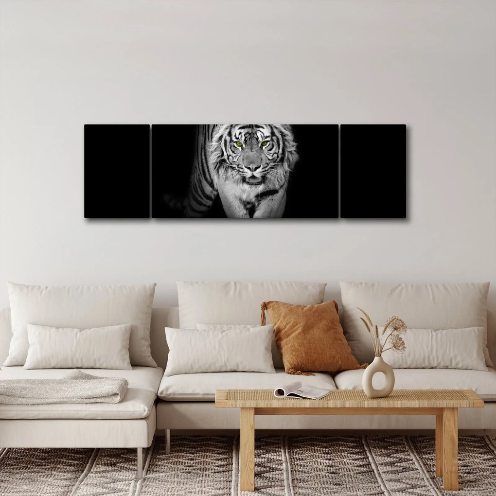 Obraz - Tygrys z żółtymi oczami (170x50 cm)