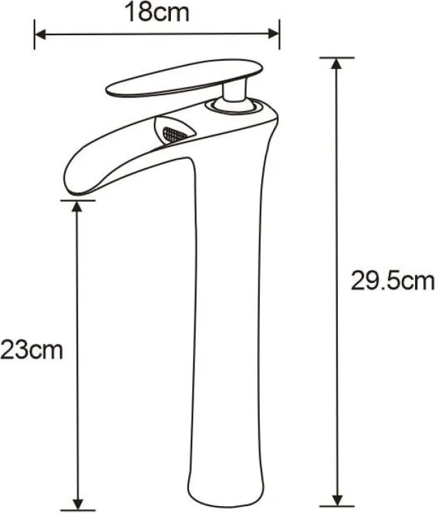 Mexen Lyra bateria umywalkowa wysoka, złota - 745310-50