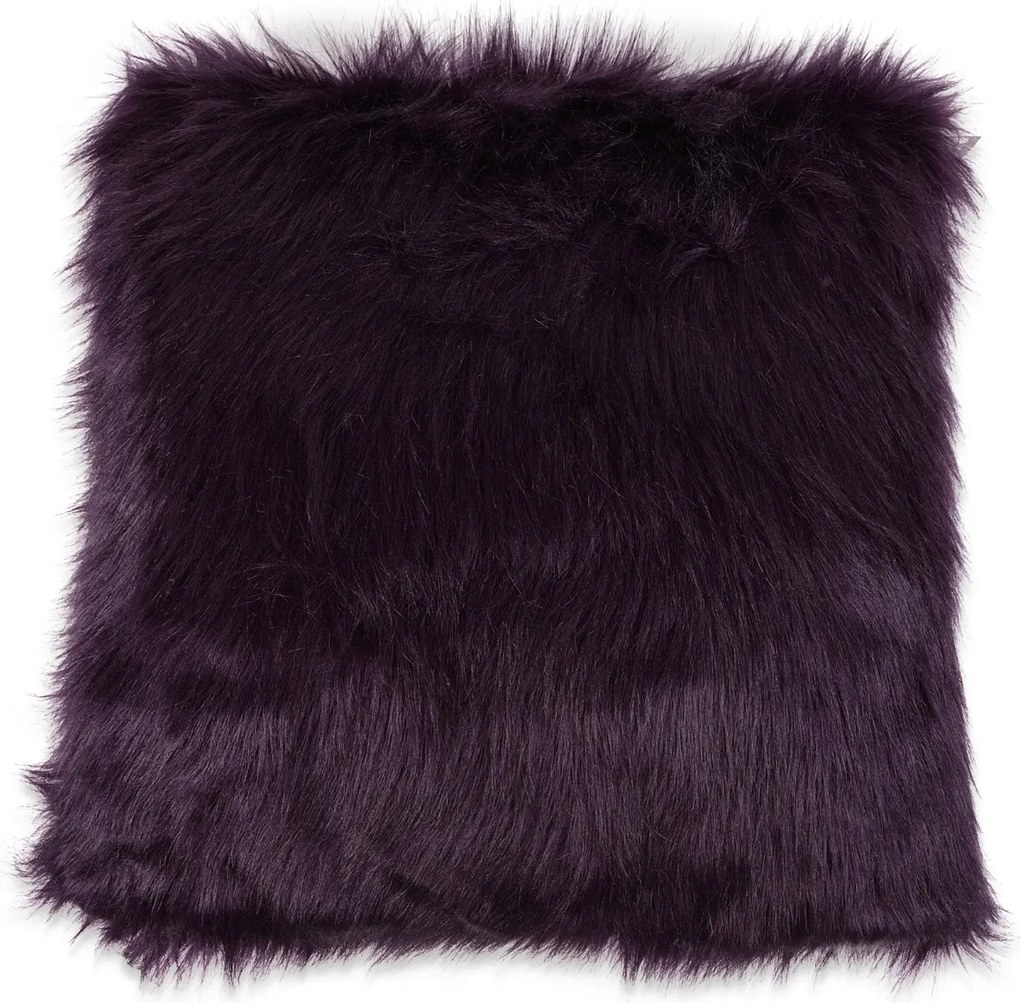 Dekoracyjna poszewka na poduszkę FAUX FUR longhair 50x50 cm, fioletowy