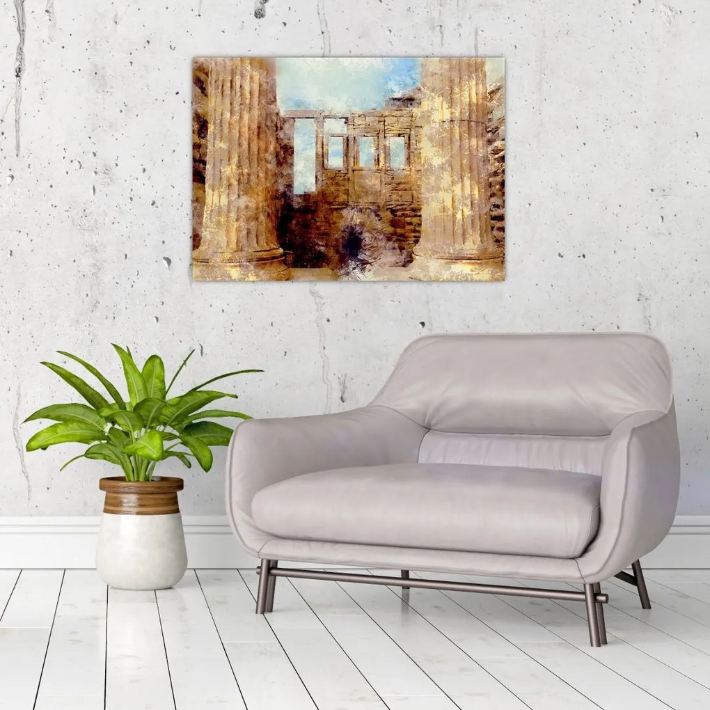Obraz - Erechtejon, Ateny, Grecja (70x50 cm)